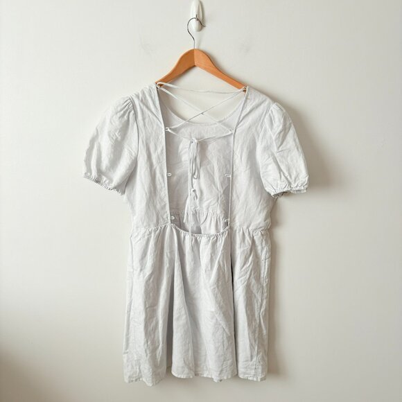 Aritzia Sunday Best Saida Babydoll Dress White Size Large - Picture 6 of 8